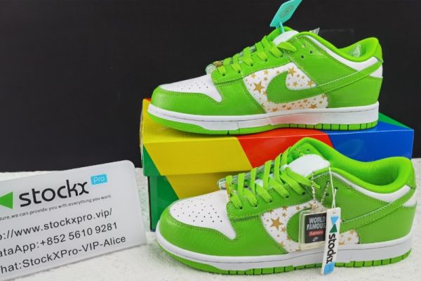 Nike SB Dunk Low Supreme Stars Mean Green (2021)(SP batch)DH3228-101