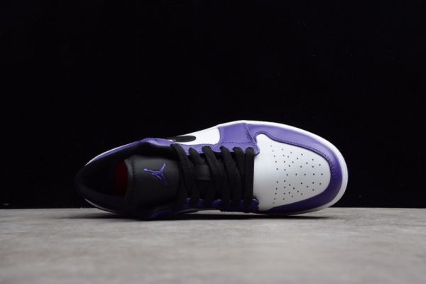 Jordan 1 Low Court Purple White 553558-500 - Image 2