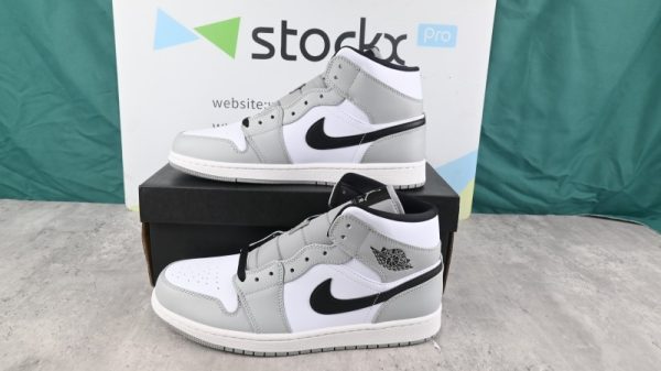 Jordan 1 Mid Light Smoke Grey (GS) 554725-092