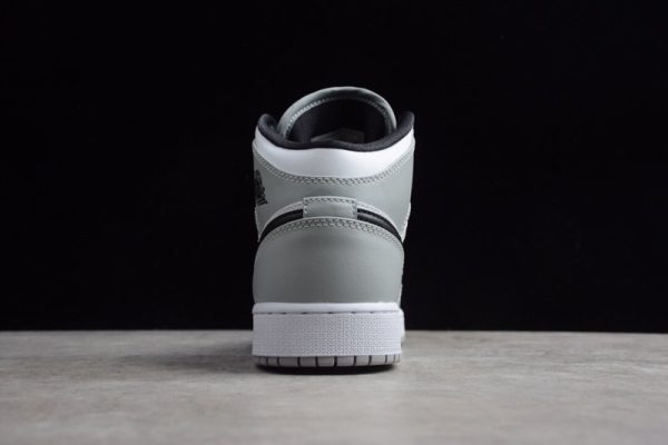 Jordan 1 Mid Light Smoke Grey (GS) 554725-092 - Image 4