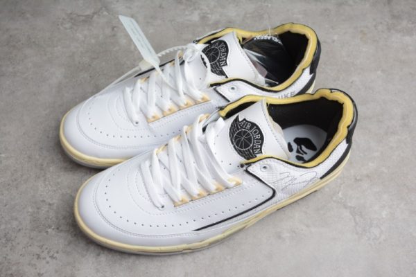 Jordan 2 Retro Low SP Off-White White Red(Retail Batch) DJ4375-101 - Image 4