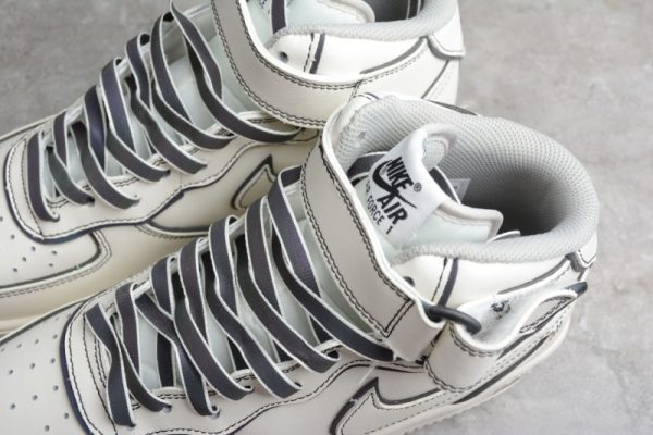 Nike Air Force 1 Mid AF1 Beige/Black AQ2898-008 - Image 3