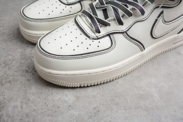 Nike Air Force 1 Mid AF1 Beige/Black AQ2898-008 - Image 4
