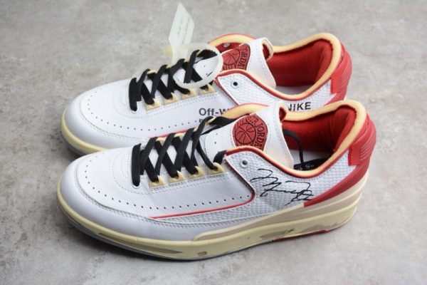 Jordan 2 Retro Low SP Off-White White Red (SP Batch) DJ4375-106 - Image 4