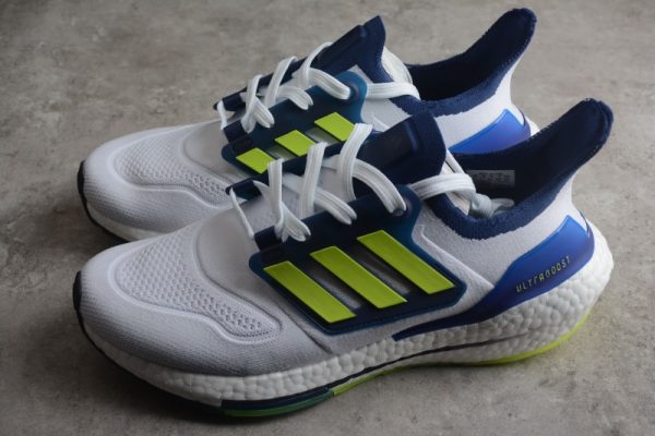 adidas Ultra Boost 22 Solar Yellow Victory Blue (W) GZ7211 - Image 4