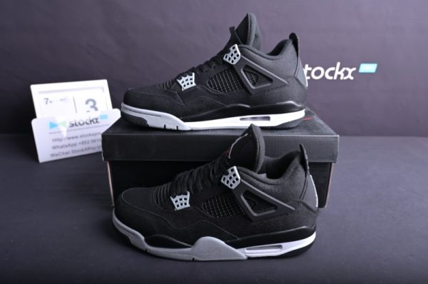 Jordan 4 Retro Black Canvas (GS)(SP Batch)DV0553-006