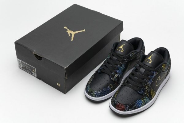 Jordan 1 Low Multicolor Snakeskin (W) (2020) CW5580-001 - Image 4