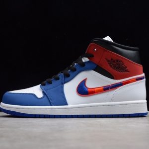 Jordan 1 Mid Multi-Color Swoosh  852542-146