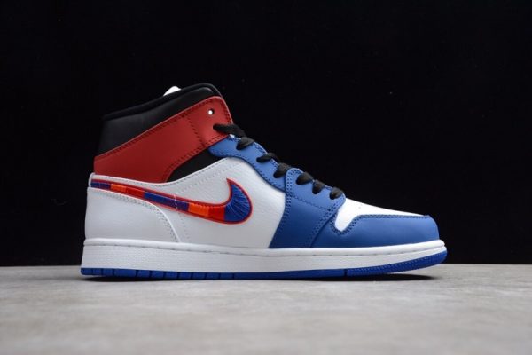 Jordan 1 Mid Multi-Color Swoosh  852542-146 - Image 4