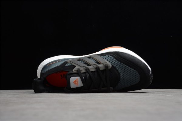 Adidas Ultra Boost 21 Black Blue Oxide Screaming Orange FY0389 - Image 5
