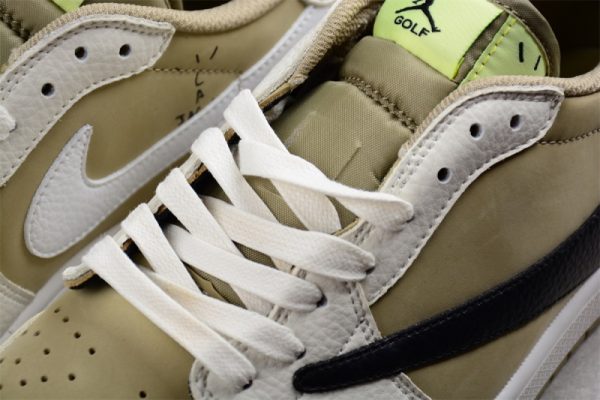 Jordan 1 Retro Low Golf Travis Scott Neutral Olive FZ3124-200 - Image 2