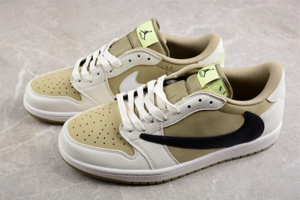 Jordan 1 Retro Low Golf Travis Scott Neutral Olive FZ3124-200 - Image 4