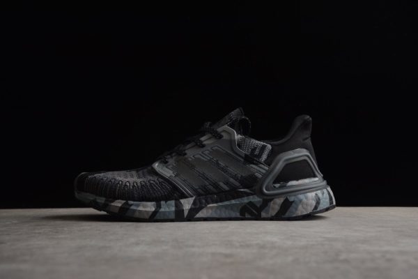adidas Ultra Boost 20 Geometric Black Grey FV8329