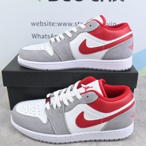 Jordan 1 Low SE Light Smoke Grey Gym Red DC6991-016