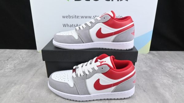 Jordan 1 Low SE Light Smoke Grey Gym Red DC6991-016