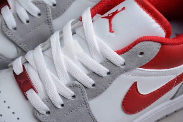 Jordan 1 Low SE Light Smoke Grey Gym Red DC6991-016 - Image 3
