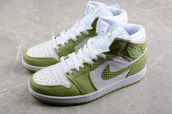 Jordan 1 Mid Green Python (W) DV2959-113 - Image 4
