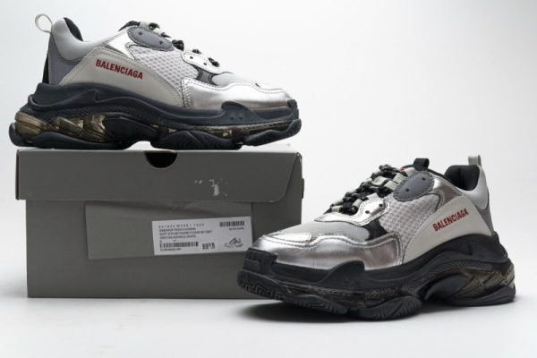 Ba***ci*ga Triple S Black Silver 541624 W09E1 7320(SP batch) - Image 3