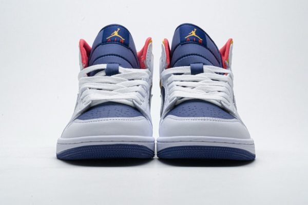 Jordan 1 Mid Royal Blue Laser Orange 554724-131 - Image 5