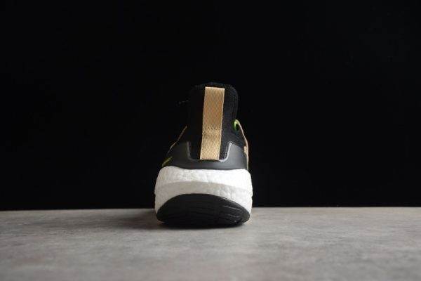 adidas Ultra Boost 21 Black Beige Tone Green GX5254 - Image 5
