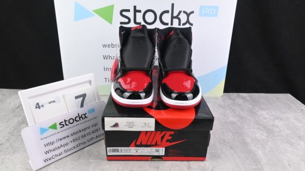 Air Jordan 1 High OG 'Bred Patent' 555088-063 - Image 2
