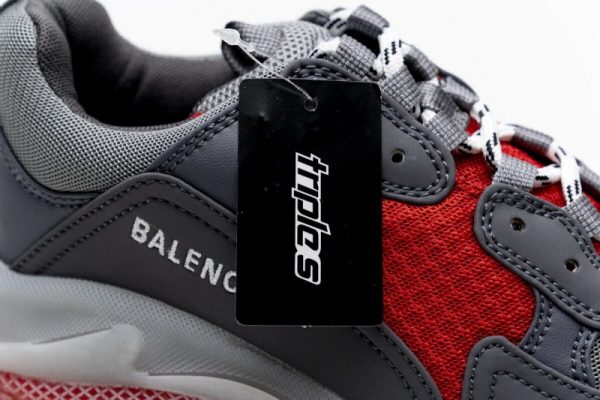 Ba***ci*ga Triple S Grey Red 544351 W09O1 2262(SP Batch) - Image 2