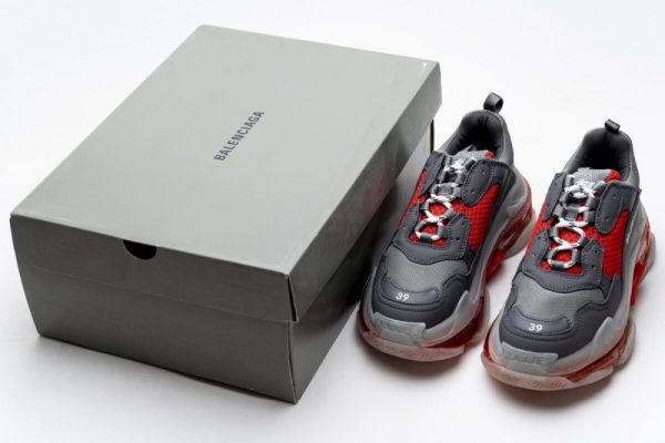 Ba***ci*ga Triple S Grey Red 544351 W09O1 2262(SP Batch) - Image 5