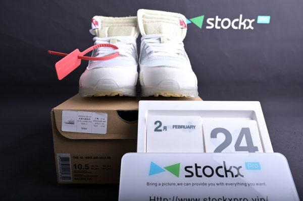 Nike Air Max 90 OFF-WHITE   All White   (SP Batch) - Image 2