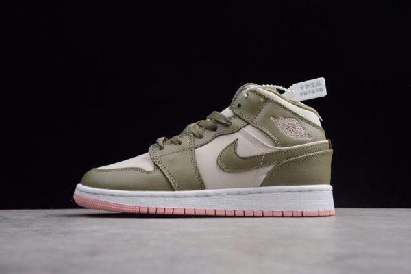 Jordan 1 Mid Trooper Bleached Coral (GS)  555112-225