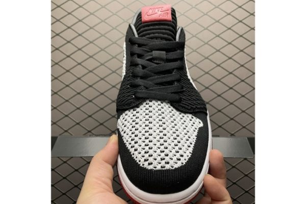 Air Jordan 1 Low Flyknit Black Toe 553558-116 - Image 3