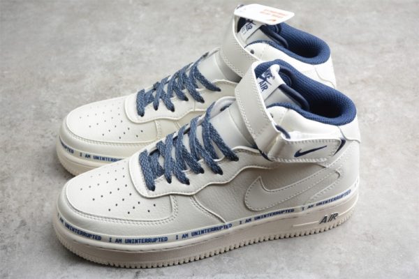 Uninterrupted x NK Air Force 1   MORE TH Mid  NU8802-303 - Image 4