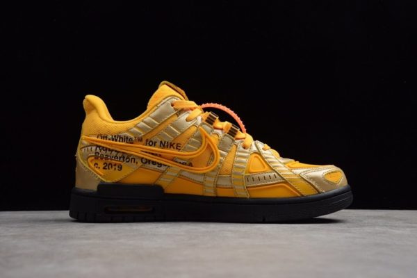 Nike Air Rubber Dunk Off-White University Gold(Retail Batch) CU6015-700 - Image 4
