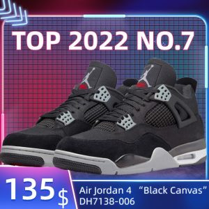 Air Jordan 4   Black Canvas  (SP Batch) DH7138-006