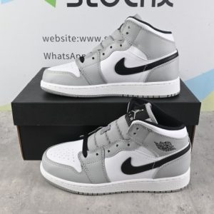 Jordan 1 Mid Light Smoke Grey  554724-092