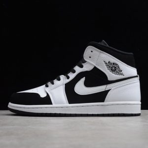 Jordan 1 Mid White Black  554724-113