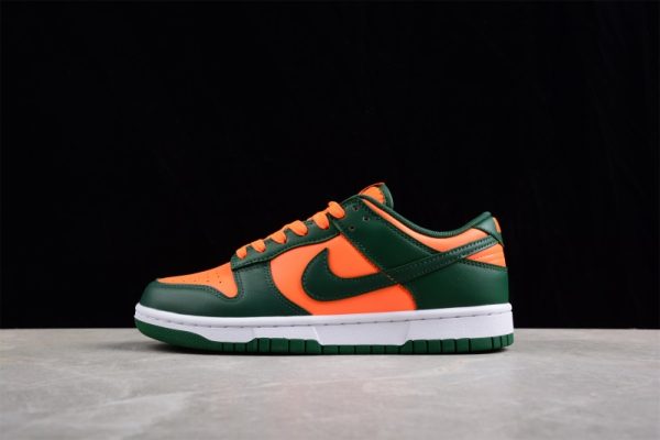 Nike Dunk Low Retro Miami Hurricanes DD1391-300 - Image 2