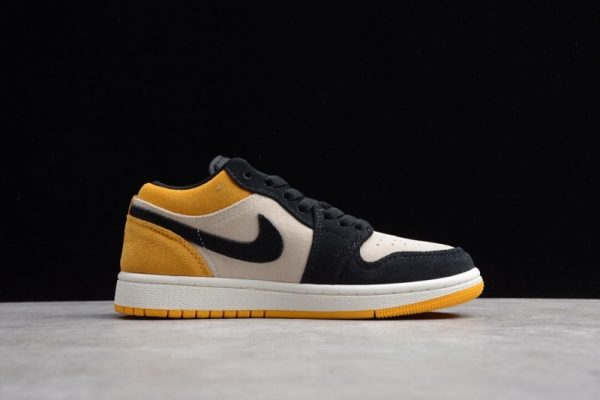 Jordan 1 Low Sail University Gold Black 553558-127 - Image 4