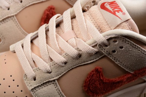 Nike Dunk Low Terry Swoosh DZ4706-200 - Image 2