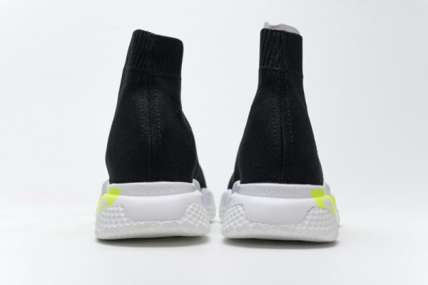 Ba***ci*ga Stretch Mesh High Top Sneaker Black White - Image 3