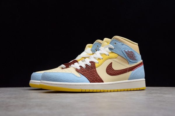 Jordan 1 Mid SE Fearless Maison Chateau Rouge CU2803-200 - Image 2