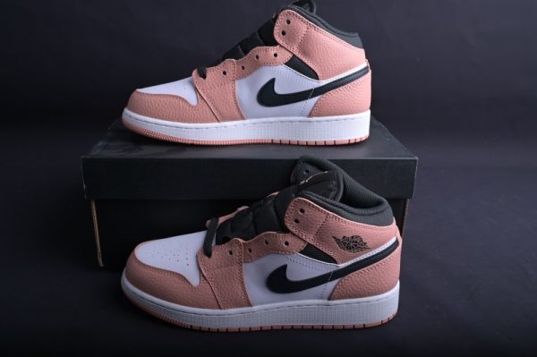 Jordan 1 Mid Pink Quartz (GS) 555112-603