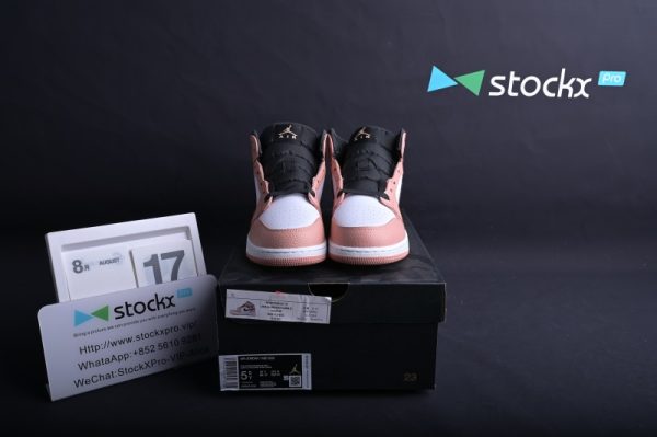 Jordan 1 Mid Pink Quartz (GS) 555112-603 - Image 2