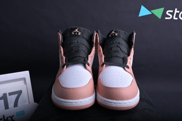 Jordan 1 Mid Pink Quartz (GS) 555112-603 - Image 4