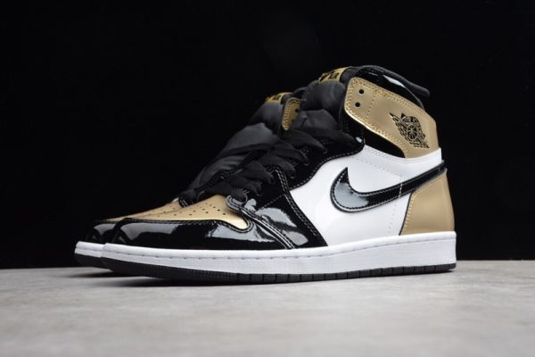 Jordan 1 Retro High NRG Patent Gold Toe(SP batch) 861428-007 - Image 3