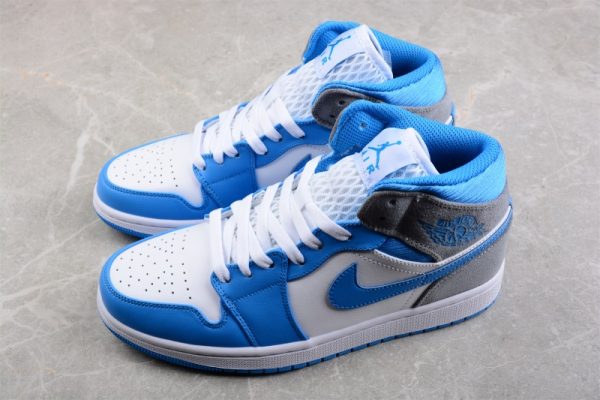 Jordan 1 Mid University Blue Grey DX9276-100 - Image 4
