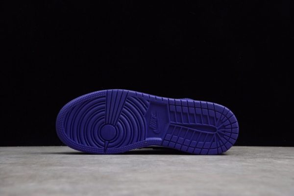 Jordan 1 Mid Black Dark Concord (GS) 554725-051 - Image 2