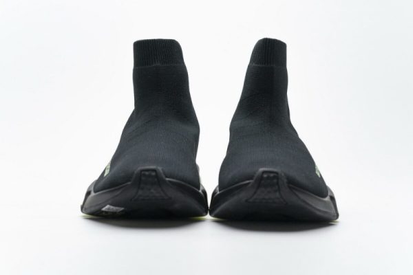 Ba***ci*ga Speed Clear Sole Sneaker Black Yellow Fluo - Image 4