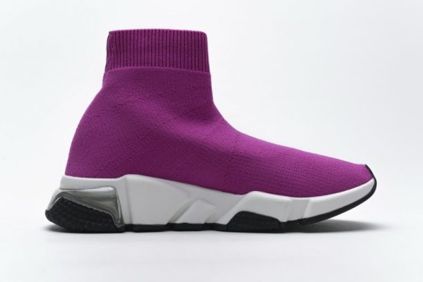 Ba***ci*ga Speed Clear Sole Sneaker Fuchsia White - Image 2