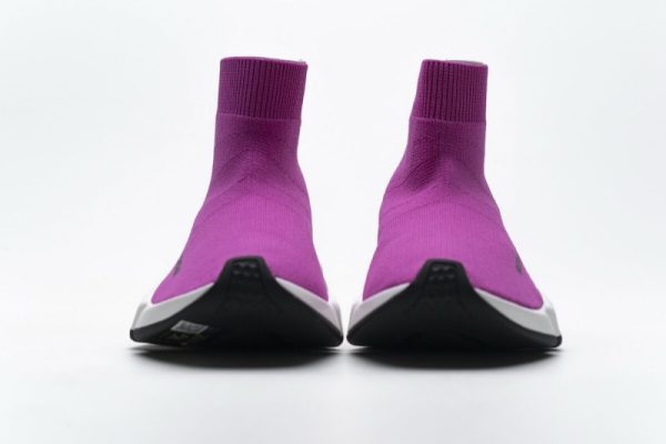 Ba***ci*ga Speed Clear Sole Sneaker Fuchsia White - Image 5