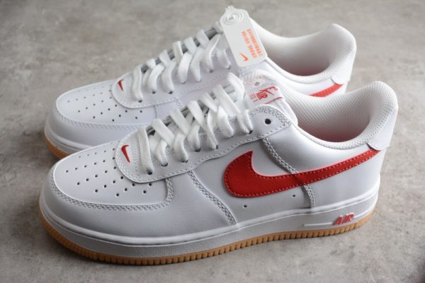 Nike Air Force 1 '07 Low Color of the Month University Red Gum DJ3911-102 - Image 4
